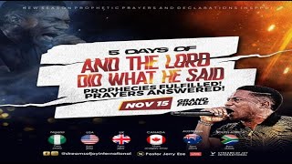 AND THE LORD DID WHAT HE SAID GRAND FINALE  NSPPD  15TH NOVEMBER 2024 [upl. by Yrelav]