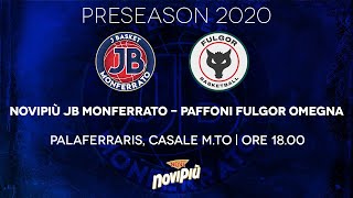 Preseason 2020  Novipiù JB Monferrato  Paffoni Fulgor Omegna LIVE [upl. by Baalman]