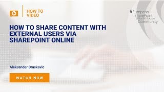 How to Share Content with External Users via SharePoint Online [upl. by Silva]