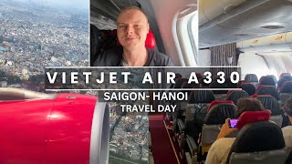 Flying VietJet Air A330 In Economy Saigon to Hanoi [upl. by Alwitt]