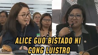 ALICE GUO WALANG LUSOT KAY CONG LUISTRO [upl. by Jasik]