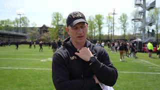 Vandy Football  Clark Lea Interview Spring Practice [upl. by Foster]