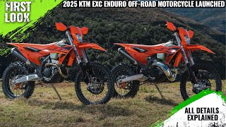 2025 KTM EXCF And KTM EXCW Enduro Offroad Motorcycles Launched  First Look [upl. by Popper]