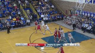 Spencerville vs Delphos St Johns Boys Basketball 1212023 [upl. by Narik]