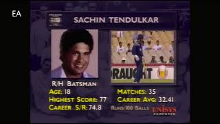 SACHIN TENDULKAR 1992 WORLD CUP ALL ROUND PERFORMANCE AGAINST PAK for INDIAquotS WINcricket MOM [upl. by Theressa]