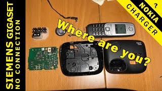 Gigaset wireless phone does not connect to base station disassembly and repair [upl. by Adidnere]