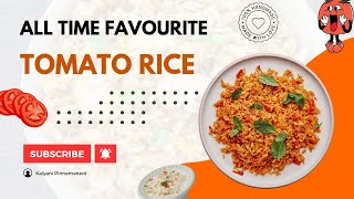 Easiest Tomato Rice Recipe One Pot Meal [upl. by Cusack]