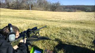 Remington 700  AICS 308 at 600 Meters 13 MOA Group [upl. by Hoeve470]