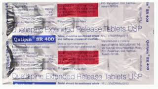 Qutipin SR 400 Tablets Quetiapine Extended Release Tablets USP [upl. by Crawley215]