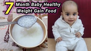 7 Month Baby Food  Weight Gain Food For 6 To 12 Months Baby  Sabudana For Baby Weight Gain [upl. by Nnaeiluj220]