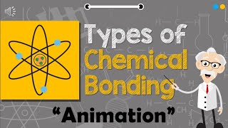 TYPES OF CHEMICAL BONDING  Animation [upl. by Nnylasor]