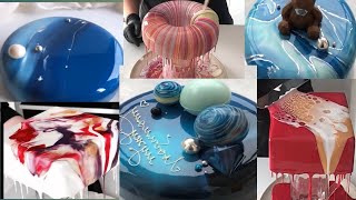 تزيين ومونطاج كيك ديزاين بطريقة مبسطة Cake decorating tutorialوصفات أجنبية عربيةوصفات حليمة الفيلالي [upl. by Sudaorb]