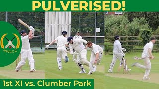 PULVERISED  Cricket highlights w commentary  NWLCC 1sts v Clumber Park 1sts  S4 ep5 [upl. by Peterman]