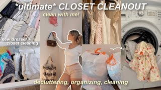 CLOSET MAKEOVER⭐️ decluttering new dresser organizing amp motivating [upl. by Lazaruk]