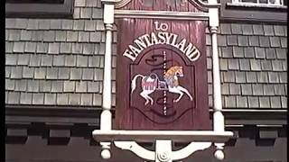 1992 Vintage Footage Magic Kingdom Fantasyland and Tomorrowland Skyway Stations Disney World [upl. by Enrev]