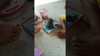 Ganpati bappa making with super clay shorts short ganpati div yout🙏🙏 [upl. by Ruthanne]