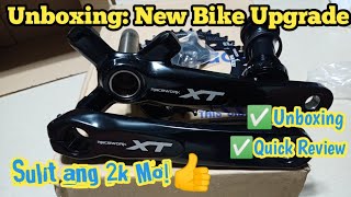 Budget Hollowtech Crankset  Racework XT  BB  36T Chainring  Unboxing and Quick Review [upl. by Belac659]