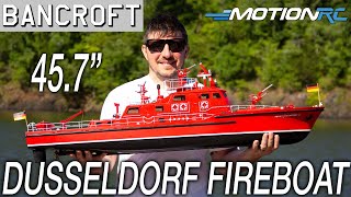 Bancroft Dusseldorf 125 Scale 457quot Fireboat with working Water Cannons  Motion RC [upl. by Ntsuj211]