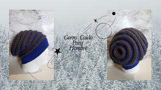 Gorro para hombre a crochetpaso a paso [upl. by Akkin]