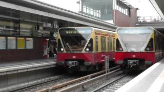 SBahn Berlin Züge der BR480 in Gesundbrunnen HD [upl. by Tnahsin973]