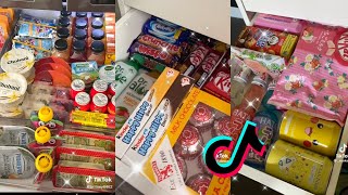 snack drawer restock tiktok compilation 🍓🍒 [upl. by Ian]