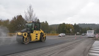 Cestné práce na vstupe do Spišskej Novej Vsi [upl. by Yerfdog]