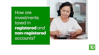 How are investments taxed in registered and nonregistered accounts [upl. by Kallista]