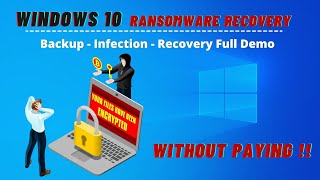 Windows 10 Ransomware Infection  cleanup and Recovery  Full demo [upl. by Ravel618]