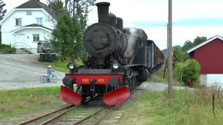 Krøderbanen from Krøderen to Vikersund longest museum railway in Norway 2016 [upl. by Seniag]