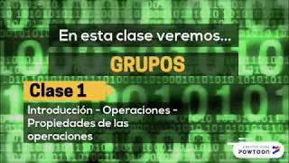 Grupos  Clase 1  Operaciones binarias y sus propiedades [upl. by Analat]