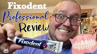 Fixodent Professional denture adhesive Any good Product REVIEW [upl. by Llenad70]