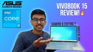 ASUS VivoBook 15  i3 11th Gen  Best Laptop For Students Under Rs40K  Review  🔥 [upl. by Aneger]