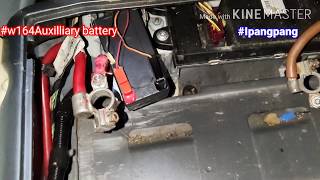 Mercedez Auxiliary battery ML350 20082013w164 replace auxiliary battery position mercedez ML350 [upl. by Anael]