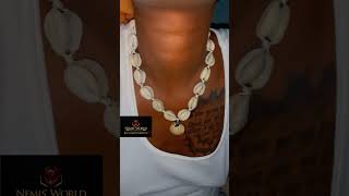 Original doubled weaved Cowries with sea pendant Price 50000 Location Abuja youtubeshorts [upl. by Grantley]