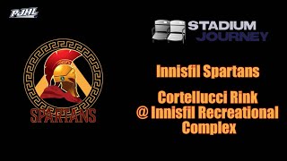 🏒 Stadium Journey  Innisfil Spartans  Cortellucci Rink  Innisfil Recreational Complex [upl. by Kimitri]