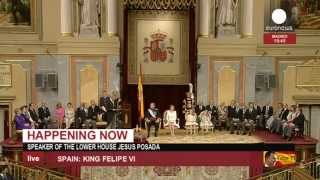 Ceremonias de proclamación de Felipe VI como rey de España  2ª parte [upl. by Combe]