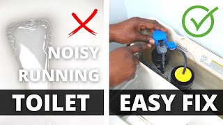 EASY WAY TO FIX a RUNNING TOILET Not Filling Up With Water  DIY REPAIR [upl. by Naliorf]