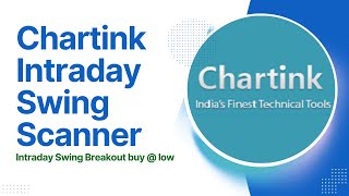 Best chartink scanner for Intraday Swing Breakout [upl. by Lekkim]