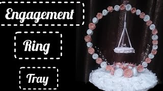 Diy Engagement Ring Platter  Engagement Ring Tray Decorations  How to decorate ring tray at home [upl. by Eimorej548]