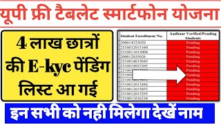 4 लाख नई लिस्ट जारी  UP Free Tablet up tablet smartphone yojana news today  up tablet kab milega [upl. by Atronna143]