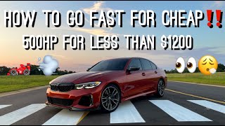 CHEAPEST WAY TO GET YOUR M340i TO 500HP [upl. by Peatroy]