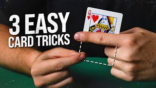 3 EASY Card Tricks YOU Can LEARN In 5 MINUTES [upl. by Jacquet569]