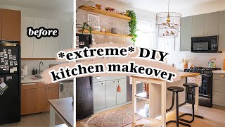 DIY Kitchen Renovation On A Budget  We Renovated Our ENTIRE Rental Kitchen  My Rental Reno S3 E9 [upl. by Anirak]