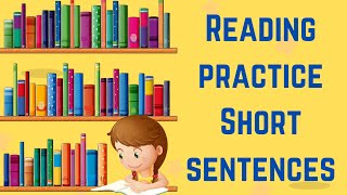 Reading Practice Short Sentences  cvc sentences  Kindergarten  Grade 1 [upl. by Adaj]