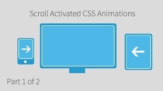 Scrolling Activated CSS3 Animation Tutorial 1 of 2 [upl. by Arst]