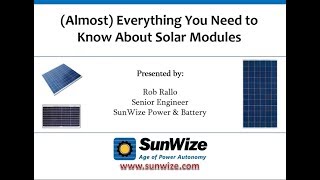 Almost Everything you Need to Know About Solar Modules [upl. by Ramiah]