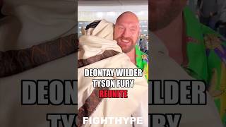 DEONTAY WILDER amp TYSON FURY REUNITE FIRST TIME SINCE EPIC TRILOGY amp HUG IT OUT AT PAUL VS FURY [upl. by Millar]