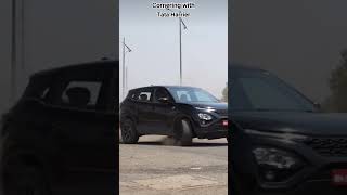 Cornering with Tata Harrier vs XUV 700 cornering tata harrier harrierfacelift xuv700 autopilot [upl. by Candis]