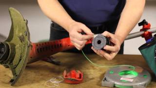 How to Replace the Line in a Black amp Decker Grasshog  Lawn Care amp Power Tools [upl. by Anecuza926]