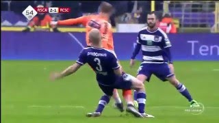 Anderlecht vs Sporting Charleroi 2  1 All Goals  Pro League  24 January 2016 [upl. by Ecirad]